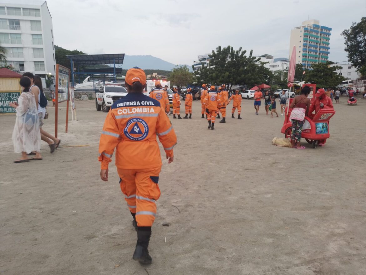 La defensa civil realizó jornada de prevención en ríos y playas samarias