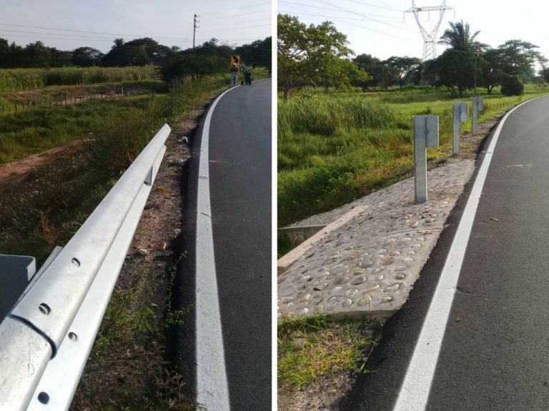 Aún no se inaugura la vía Piñuela-Pivijay y ya se robaron las barandas de seguridad