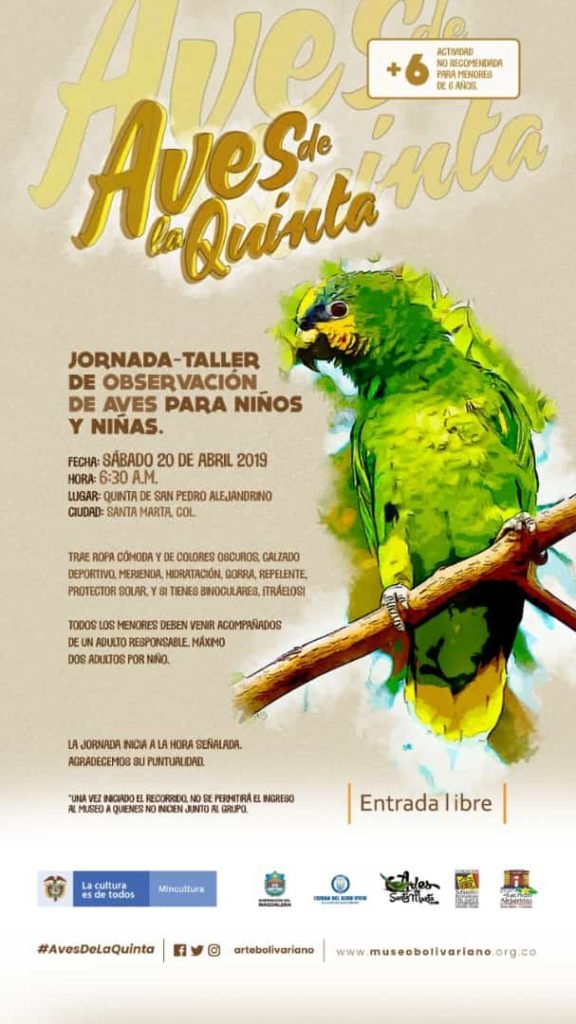 Para los niños de Santa Marta llega jornada de observación de aves