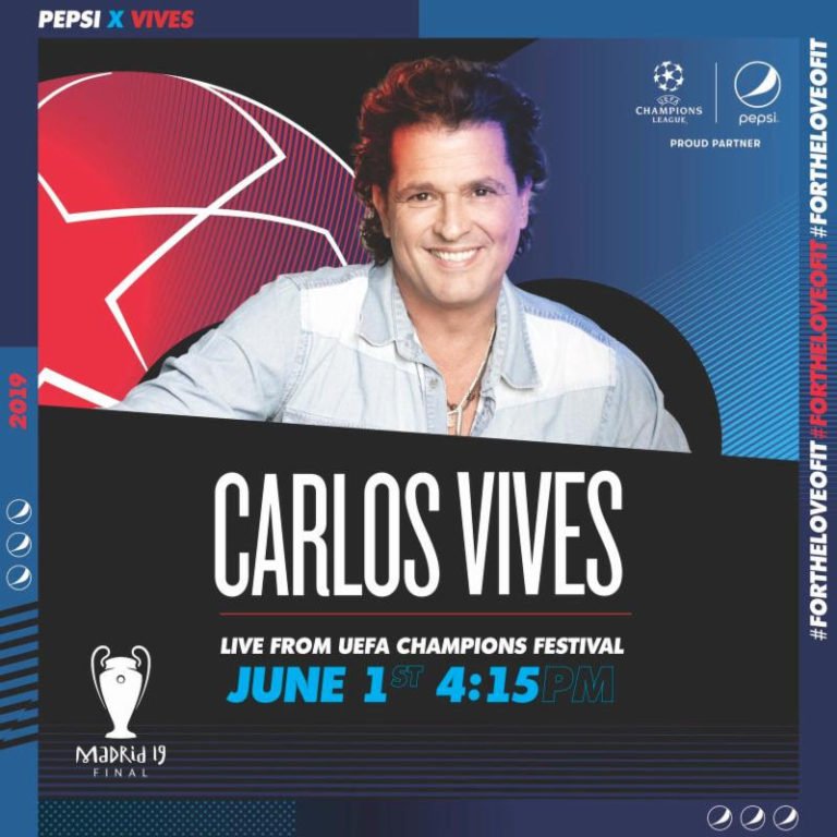 El samario Carlos Vives cantará en el UEFA Champions League Festival Madrid 2019