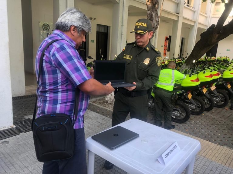 Policía recupera dos portátiles que habían sido hurtados en Ciénaga