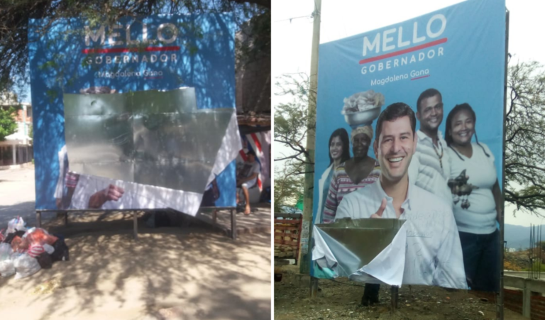 El Mello pidió que cese la guerra sucia en su contra y los actos de vandalismo a su publicidad