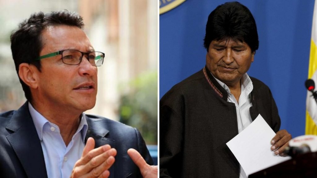 Seguidores le cuestionaron a Caicedo su apoyo a Evo Morales