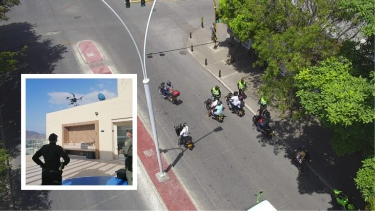 Desde el aire sancionan infractores al protocolo de emergencia sanitaria