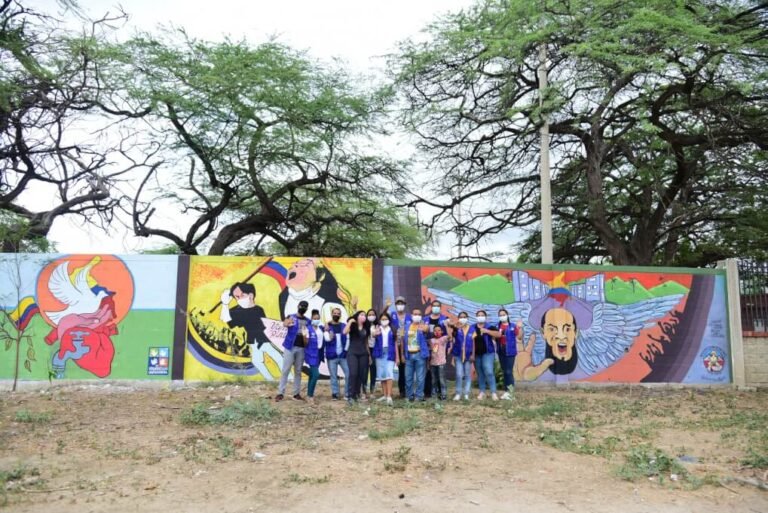 Murales artísticos, la protesta pacífica de los jóvenes en Unimagdalena