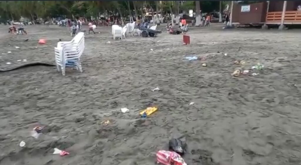 Indisciplina de los turistas durante el puente festivo en Santa Marta