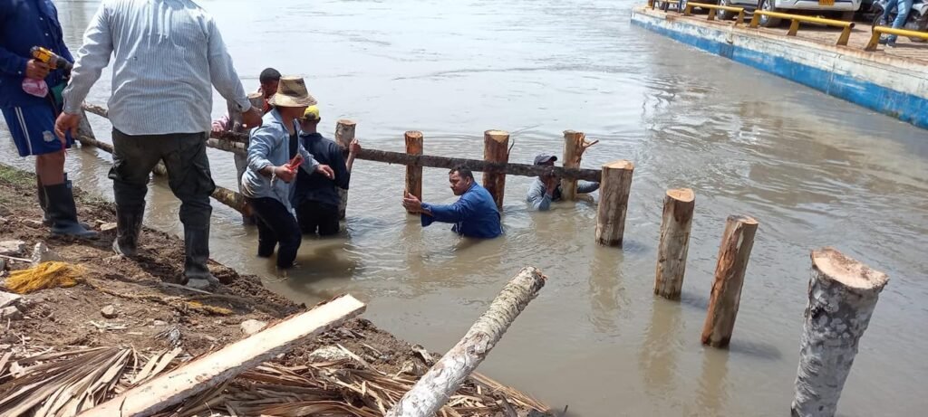 Salamineros trabajan en conjunto contra la socavación del río Magdalena