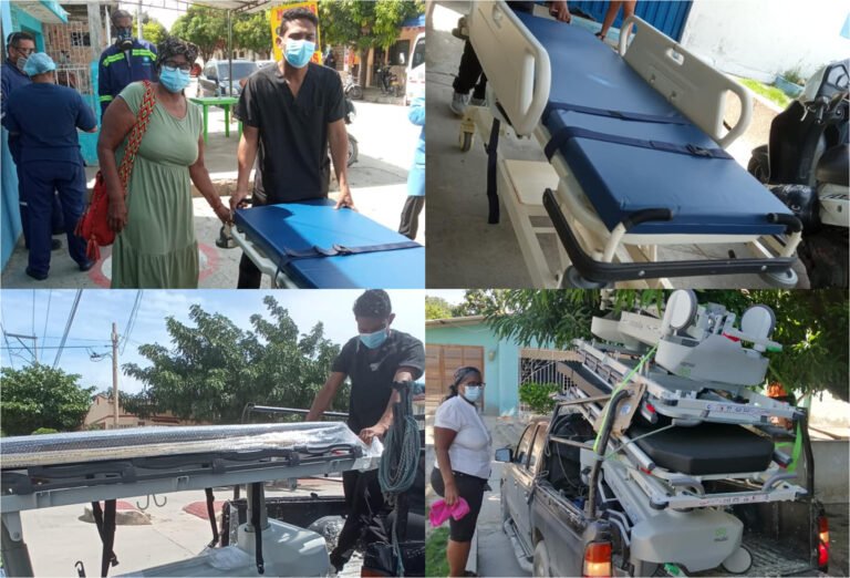 Lideresa hace entrega de 4 camillas nuevas para el Centro de Salud Gaira