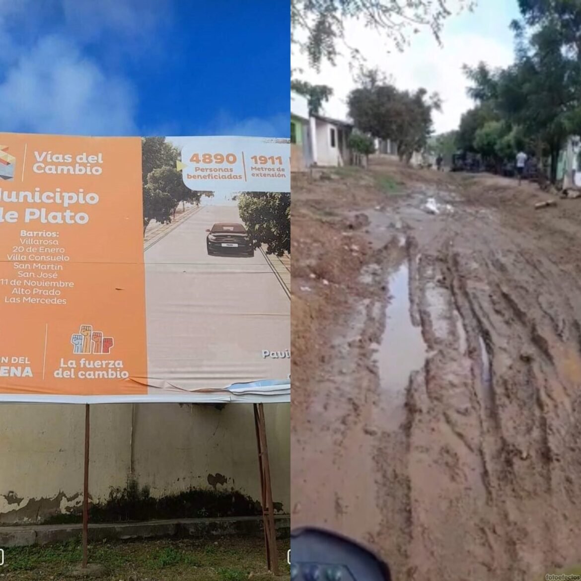 Obra inconclusa en el municipio de Plato, Magdalena