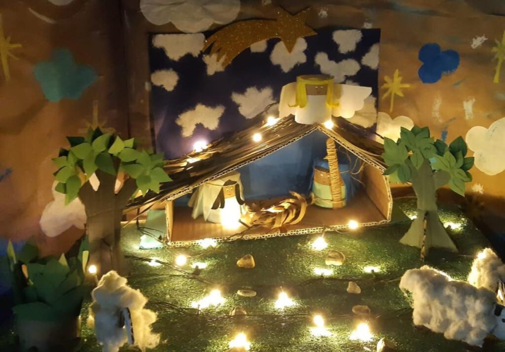 Pesebres con reciclaje, una labor comunitaria en los Laureles de Bonda