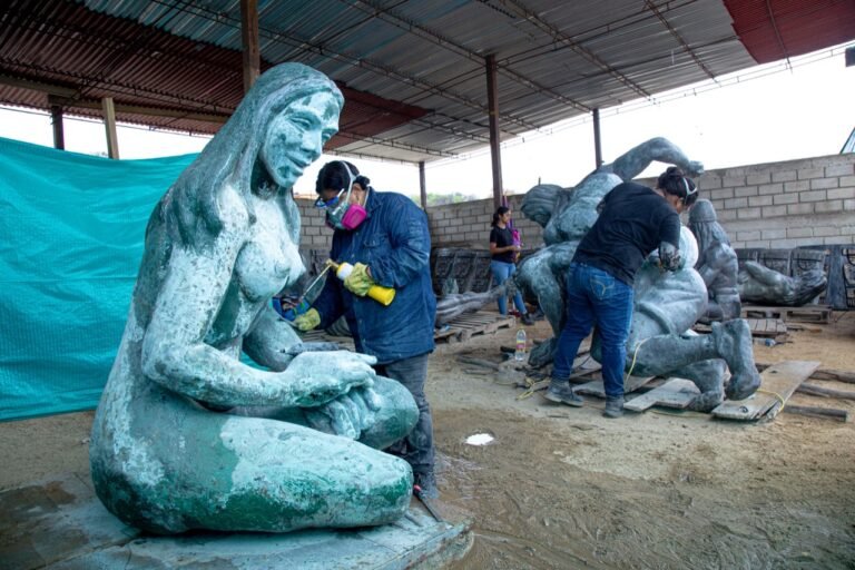 Avanza la restauración de las esculturas indígenas Tayrona