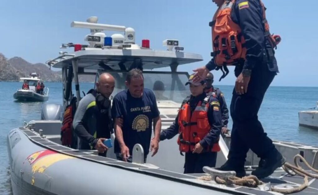 Aferrado a una roca en Isla Aguja, así hallaron a pescador desaparecido