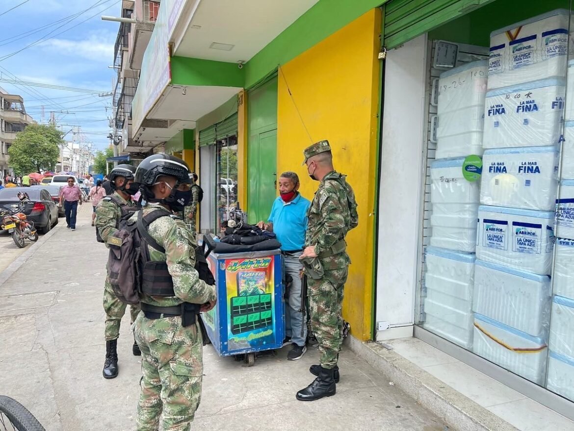 Patrullajes de Policia Militar en Santa Marta