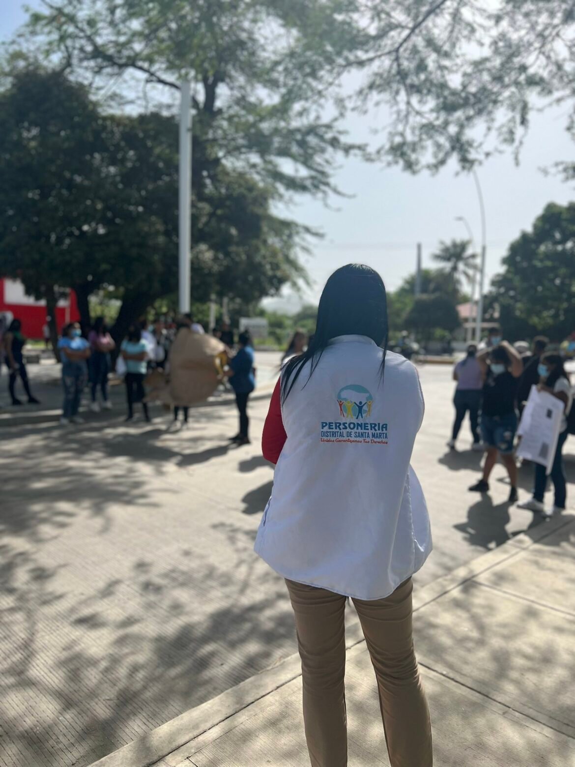 Planton estudiantil en el INEM Simon Bolivar