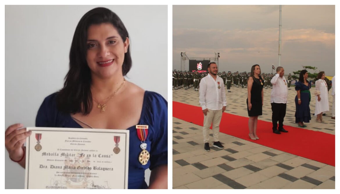 Diana Balaguera recibió medalla Fe en la Causa