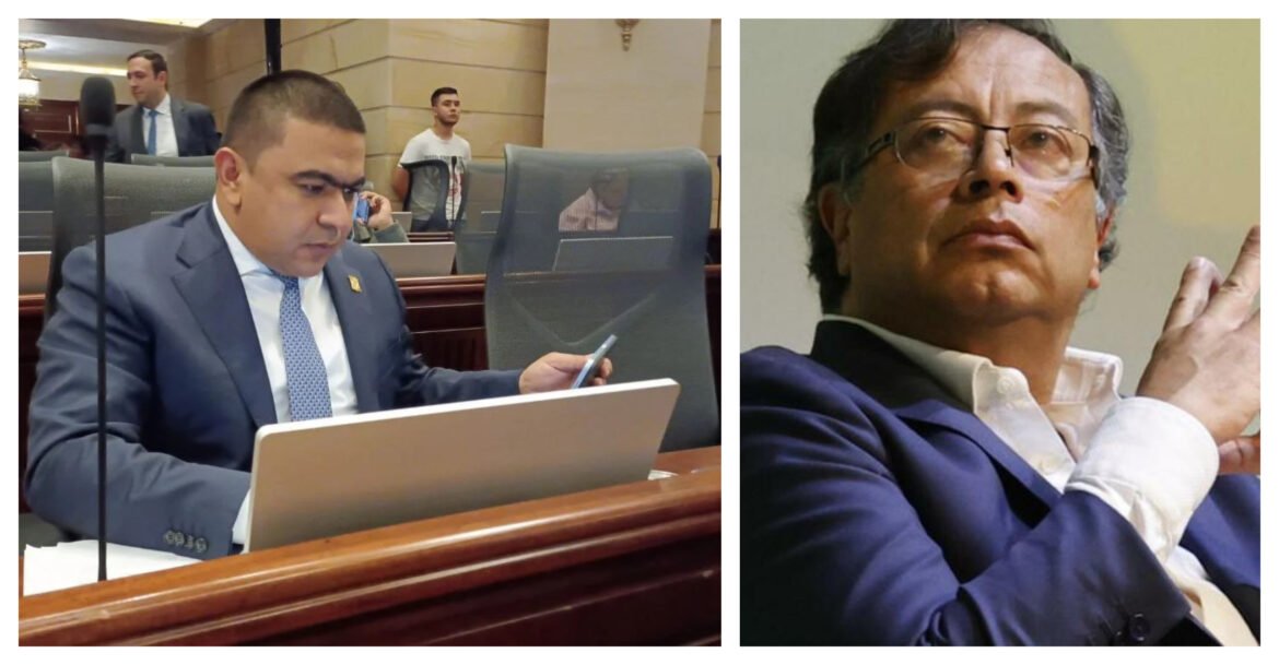 Holmes Echeverría y Gustavo Petro