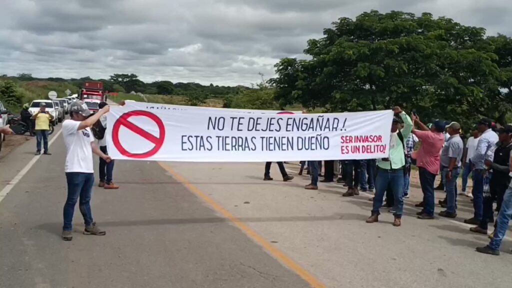 Protesta de ganaderos en Plato