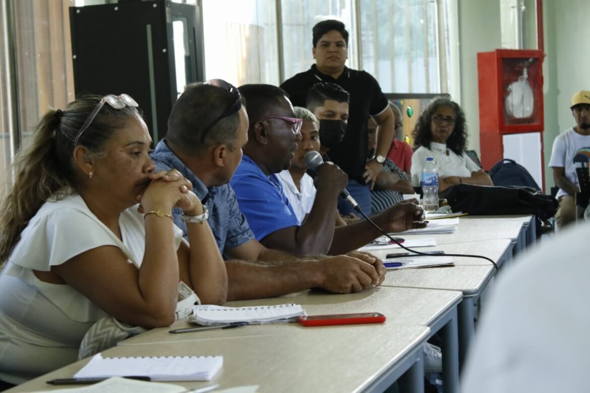 Reunión, comunidades, relleno sanitario Palangana