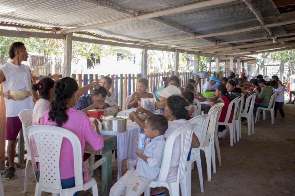 Olla comunitaria en el corregimiento de El Horno