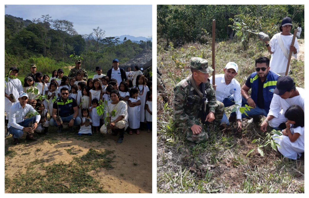 Corpamag sembró 200 árboles con comunidad Kogui