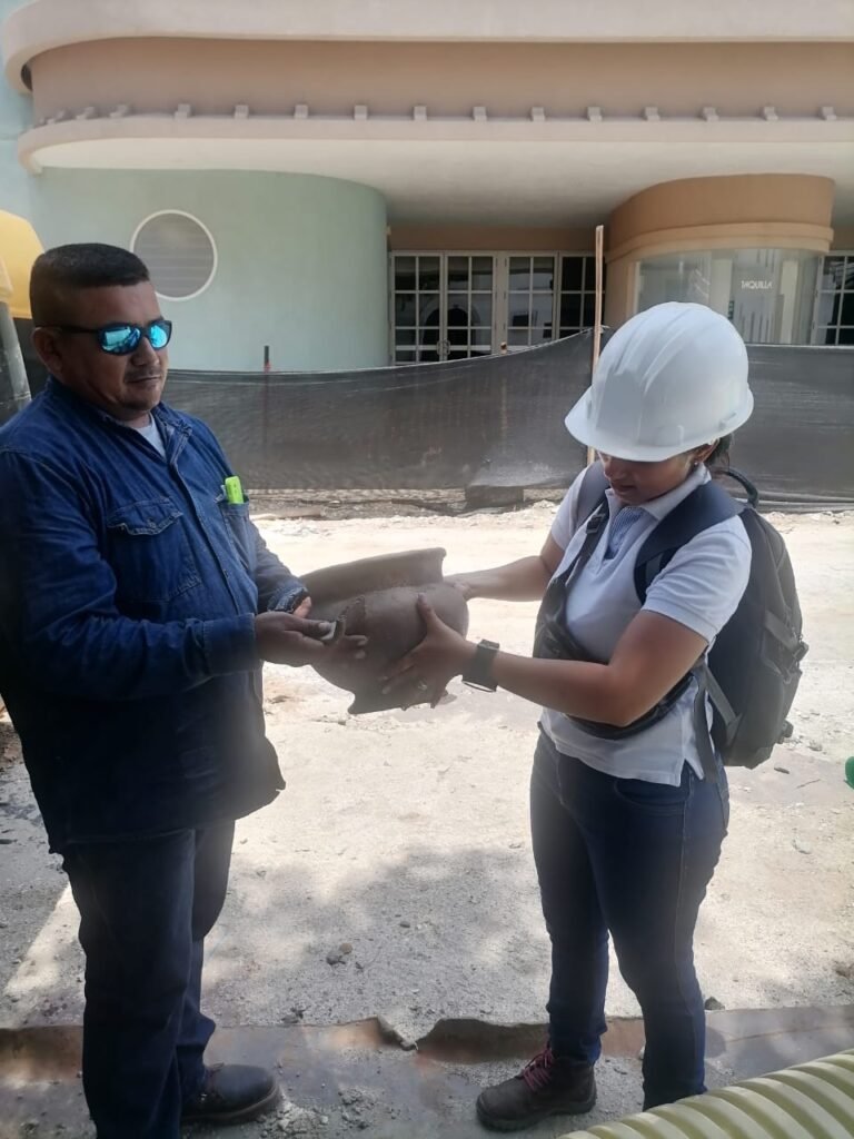 ¿Cuál es el proceso arqueológico en las obras de la Campo Serrano?