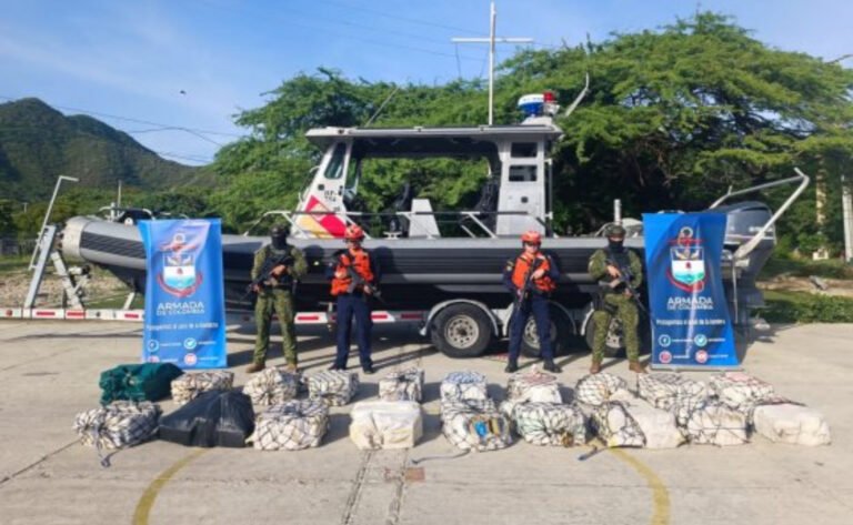 459 kilos de coca incautados en aguas del departamento del Magdalena