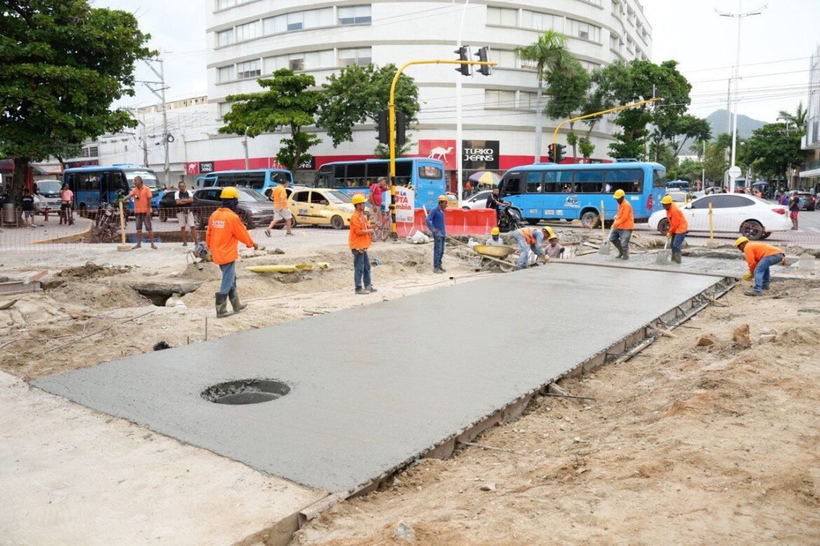 Obra 5ta Avenida Santa Marta
