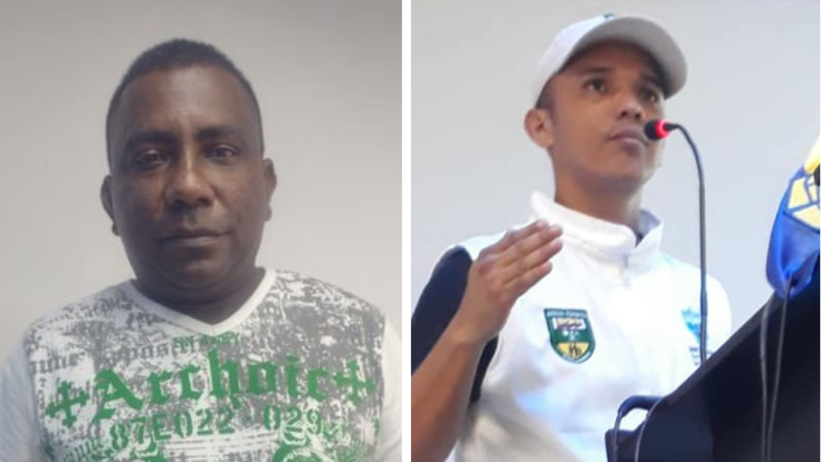 Edilfonso Barros y Richard Olmos del barrio Ondas del Caribe en Santa Marta