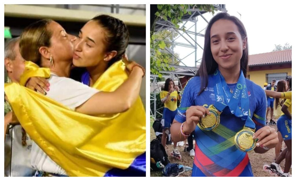 La hija de una familia cataquera brilla en el Mundial de Patinaje en Italia