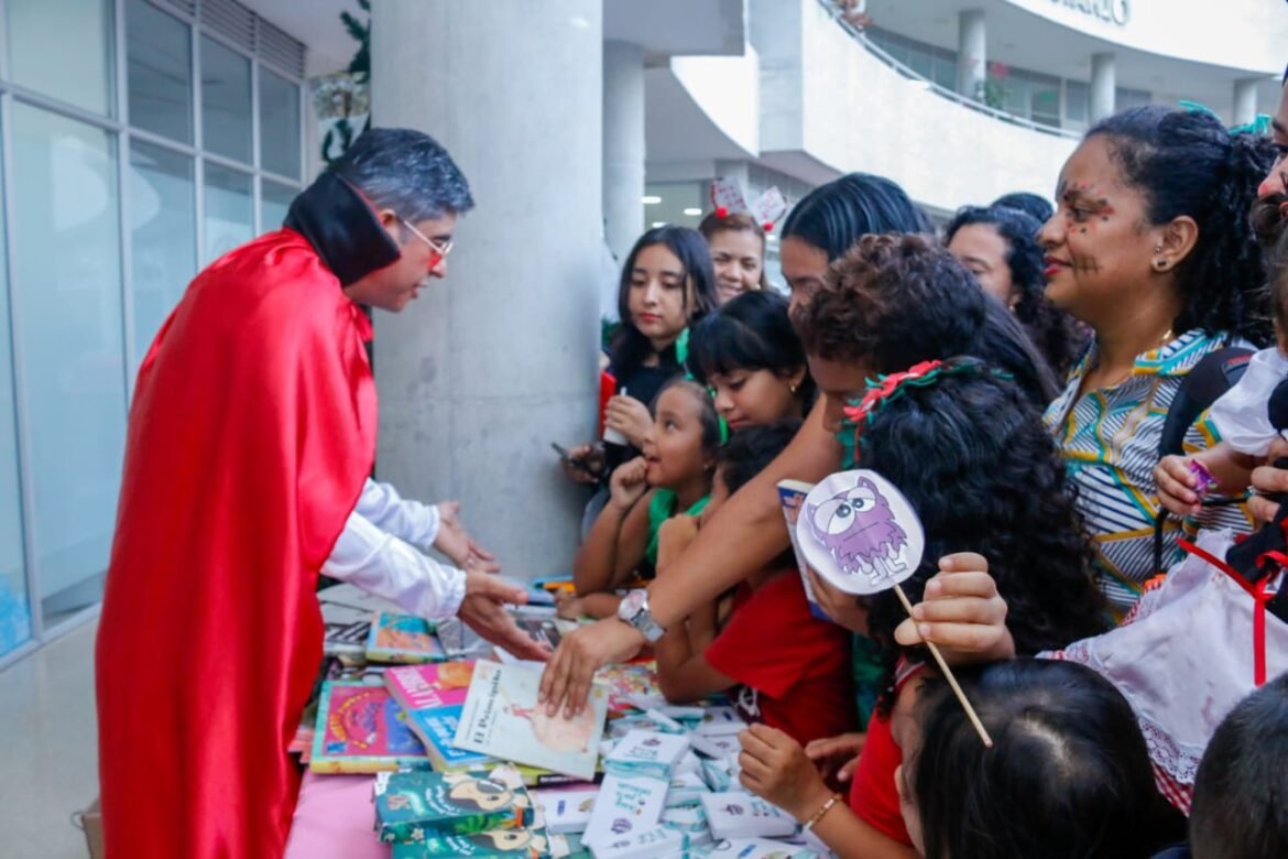 El rector Pablo Vera Salazar lidero el Triqui Triqui… Quiero libros para mí