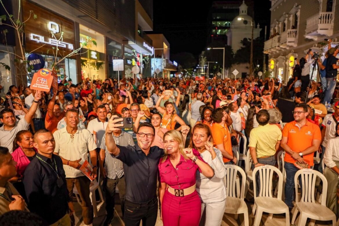 La entrega de las obras de la recontruccion de la Carrera Quinta Avenida Santa Marta