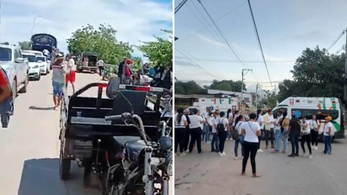 Bloqueos de trabajadores de Clínica Previsalud