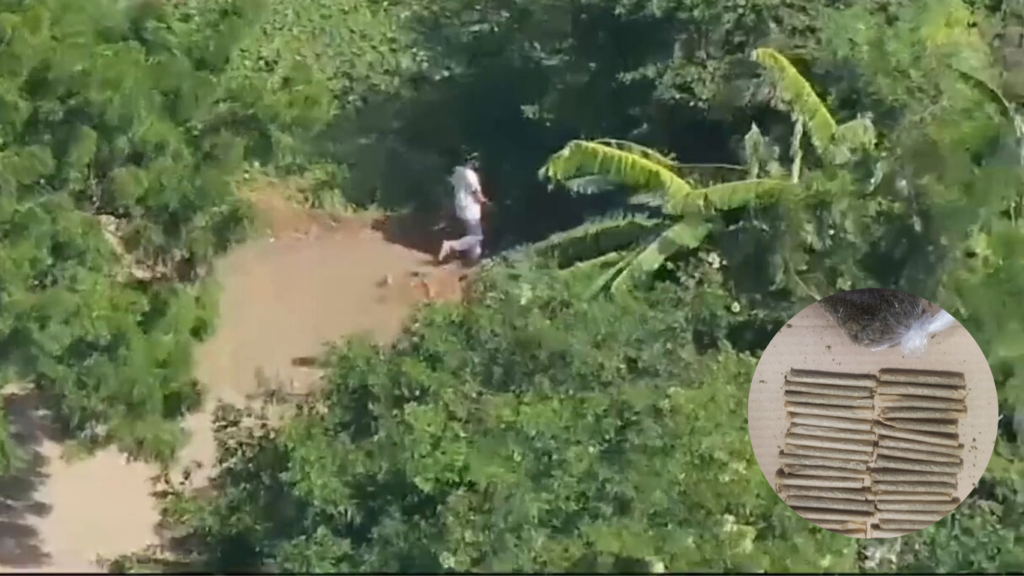 En video: Primeros capturados con dron de la Policía en Santa Marta