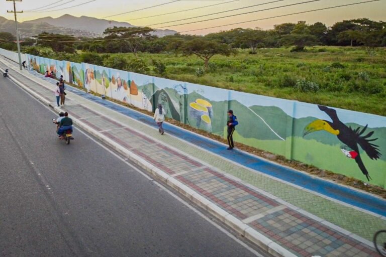 550 metros trasformados en arte en honor a las riquezas del Magdalena