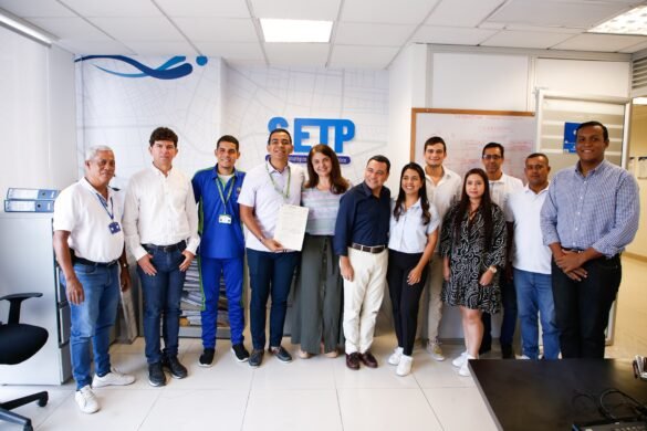 momento en el que se aprobó la nueva ruta de buses en Santa Marta