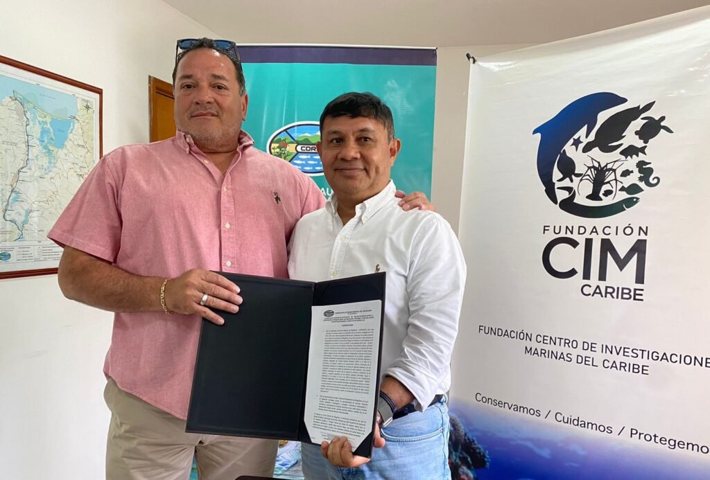 Corpamag y Fundación CIM Caribe se unen por la fauna marina