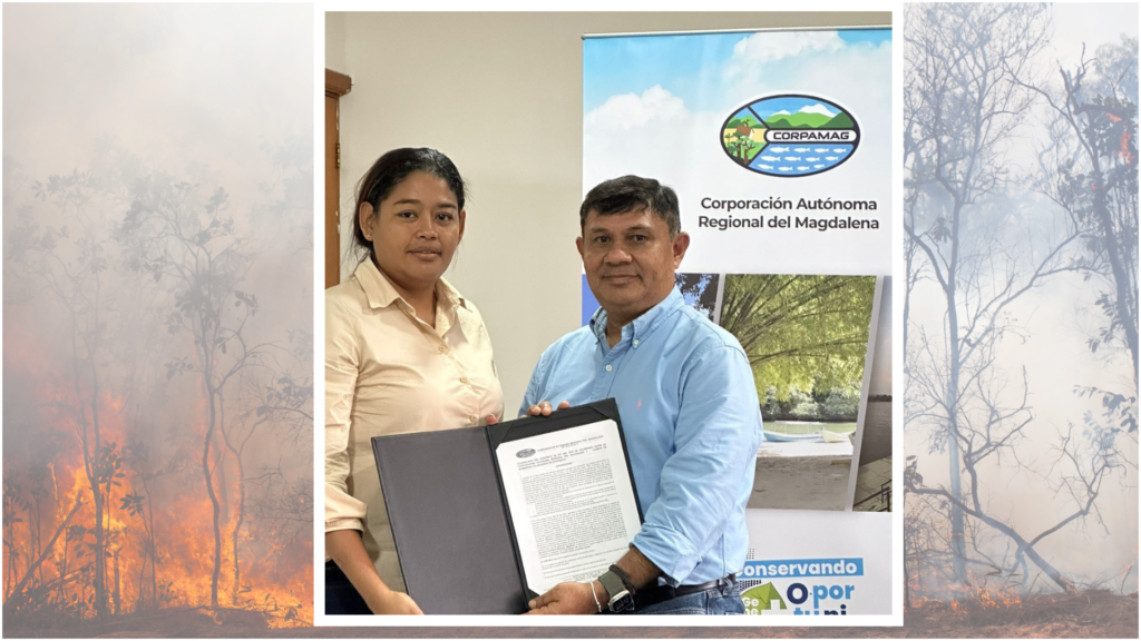 Corpamag y bomberos de Sitionuevo firman alianza para prevenir incendios forestales