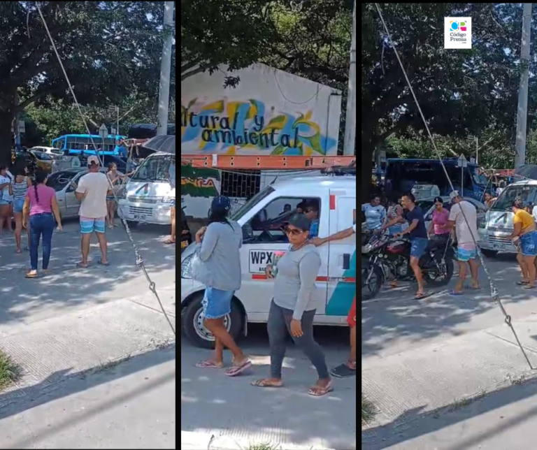 Comunidad del barrio Tayrona retiene vehículo y operarios de Air-e por apagón  