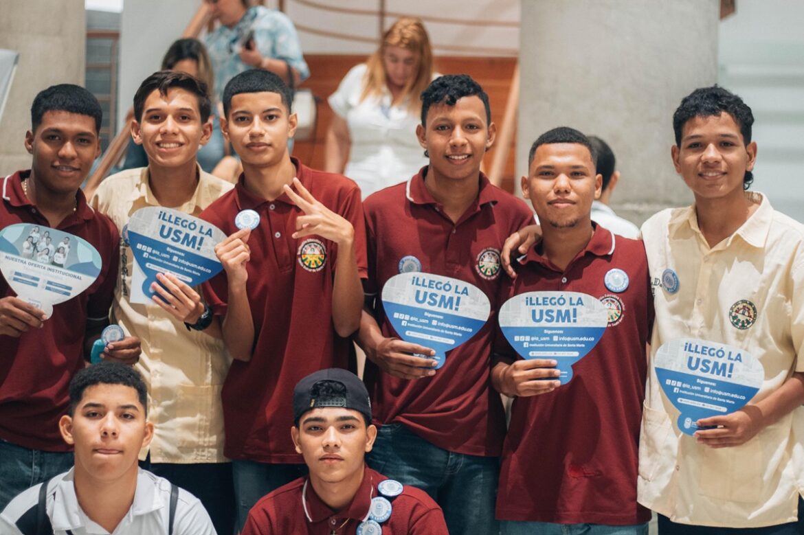 La Institución Universitaria de Santa Marta (La USM) arrancó su operación con 133 estudiantes de colegios priorizados de la ciudad.