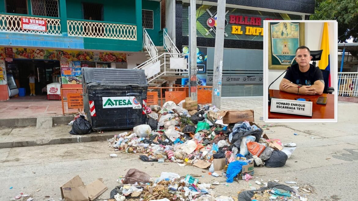El concejal Howard Enrique Escárraga Tete le hace control político a la crisis de las basuras.