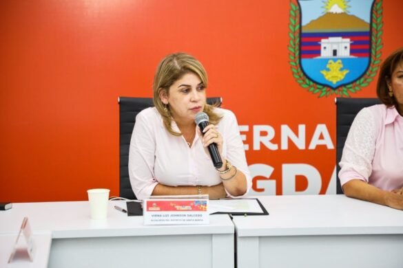 Virna Johnson, alcaldesa de Santa Marta durante el período 2020-2023.