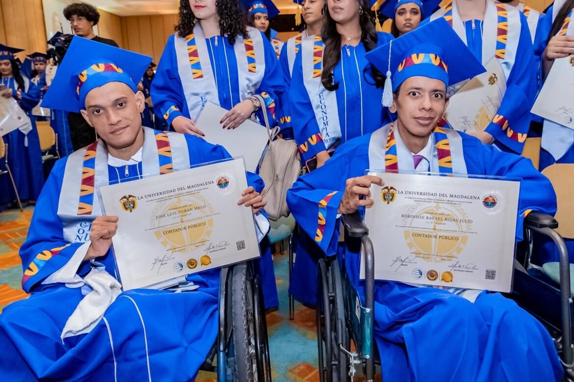 GRADUADOS.DISCAPACIDAD.3 La Universidad del Magdalena sigue consolidándose como un referente en inclusión educativa.