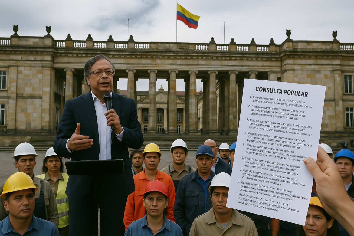 consulta popular El Gobierno Nacional presentará el 1 de mayo una consulta popular con 12 preguntas clave sobre la reforma laboral que el Congreso hundió.