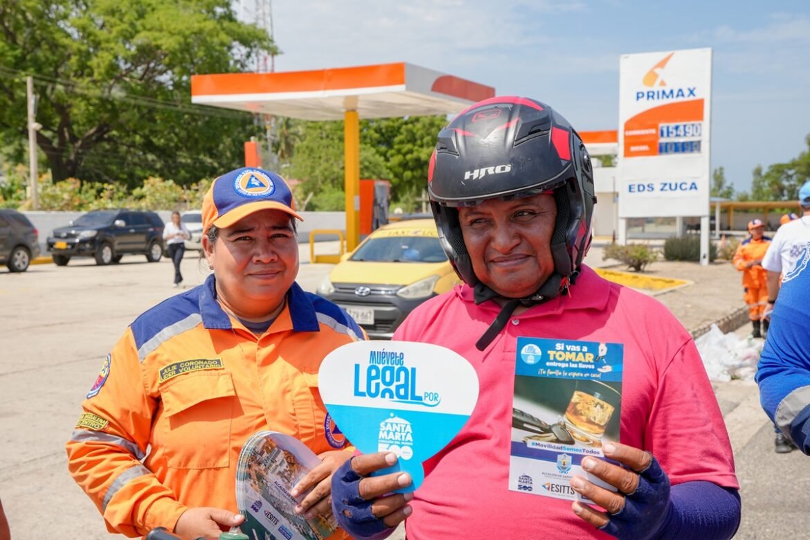 Evoto En los 500 años de Santa Marta, la Alcaldía invita a través de la campaña Muévete Legal a los ciudadanos a ser actores viales responsables.