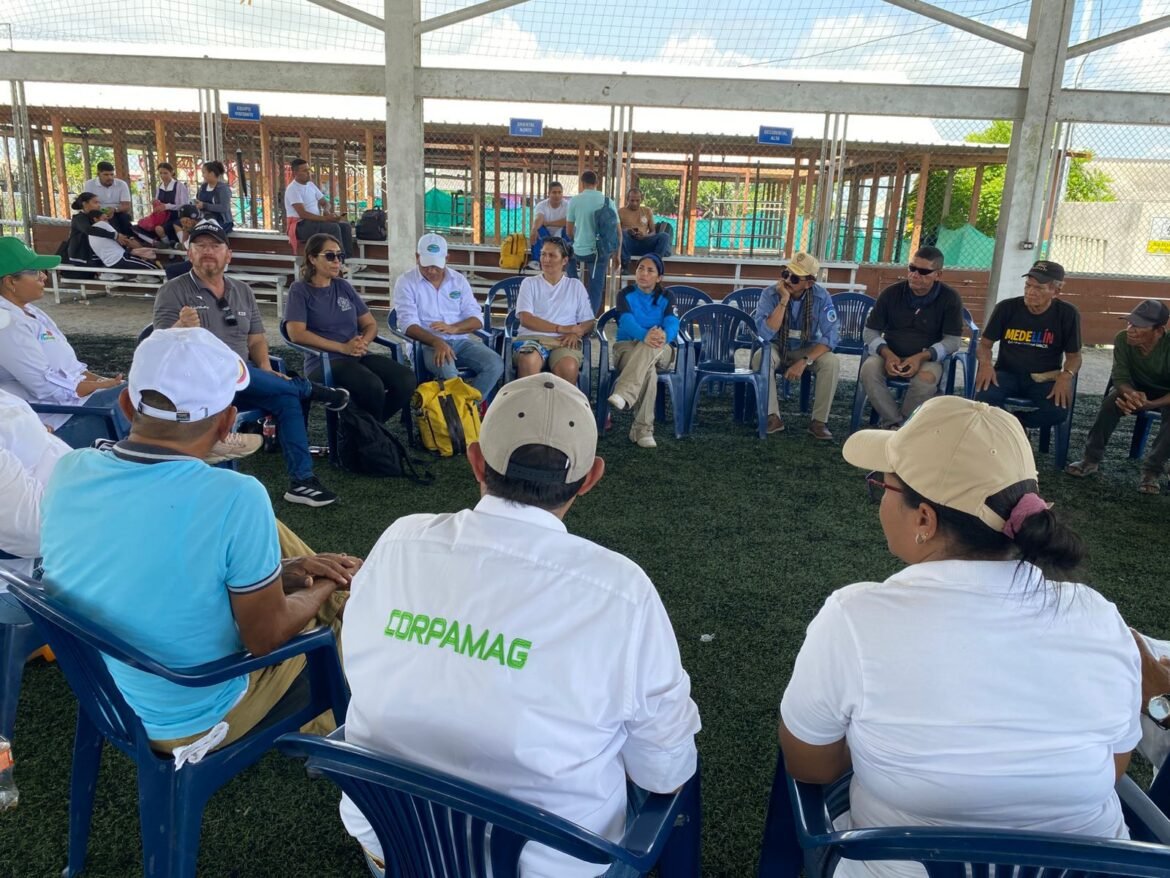 hydrilla Además de los controles directos sobre la Hydrilla, Corpamag informó sobre la instalación de una barrera artesanal en el caño Aguas Negras.