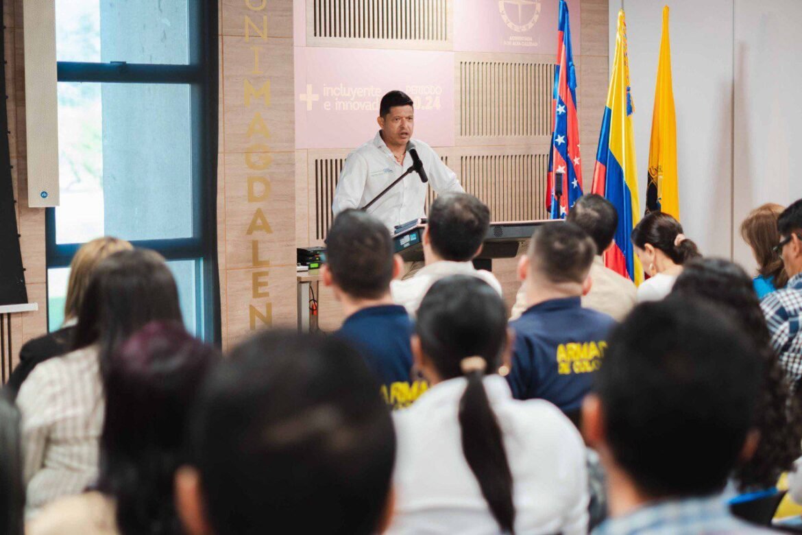 UNIMAGDALENA acogió el Décimo noveno Encuentro Regional del CNA, la doctora Adriana Reyes Gamboa, coordinadora del CNA, en la instalación y presentación general de la agenda del encuentro.
