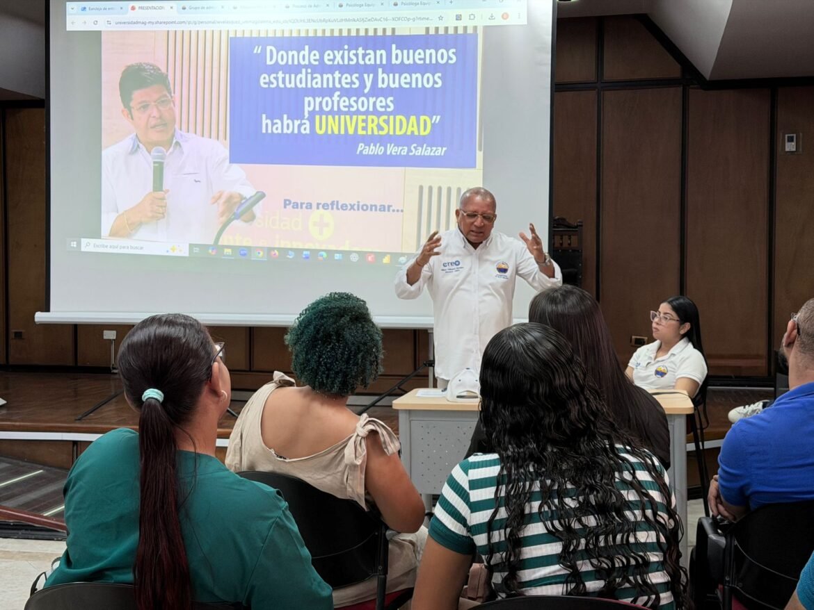Representantes estudiantiles del CREO dialogaron con Bienestar Universitario y el Consultorio Jurídico en un espacio impulsado por la rectoría de Unimagdalena para fortalecer el acceso a servicios institucionales en los territorios.