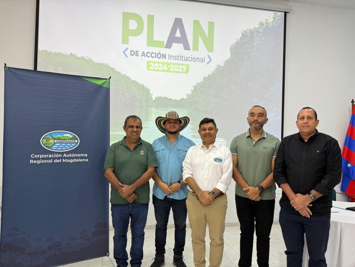 Alcaldes de Remolino, Algarrobo, Chibolo y San Zenón durante la jornada en la que fueron escogidos para representar a sus subregiones en el Consejo Directivo de Corpamag para 2026.