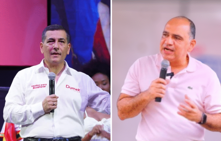 Por ‘lengualarga’, alcalde Pinedo queda en la cuerda floja tras amago de pelea con su colega Dumek Turbay