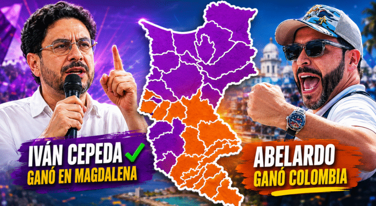 Abelardo ganó la primera vuelta en Colombia, pero Magdalena se inclinó por Cepeda